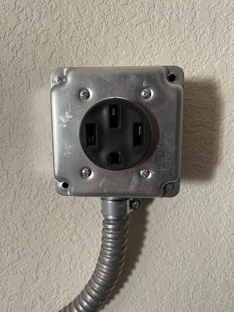 NEMA 14-50 outlet installed for Smart Home Electrical in Kenedy